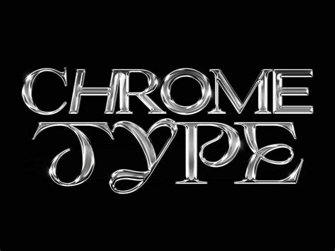 Chrome Text Effect