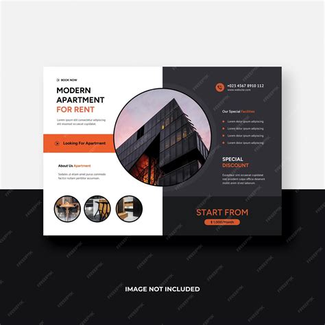 Premium Psd Apartment Flyer Template Design A4