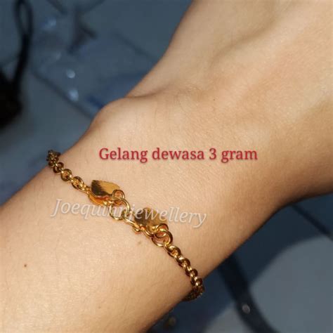 Jual Gelang Emas Muda Dewasa Ready Yang Gram Indonesia Shopee Indonesia