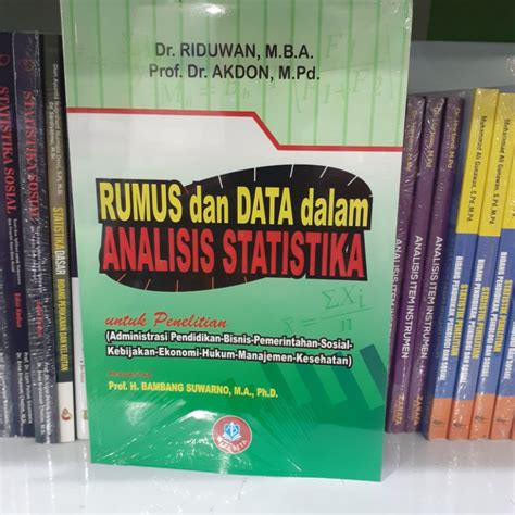 Jual BUKU RUMUS DAN DATA DALAM ANALISIS STATISTIKA STATISTK OLEH DR