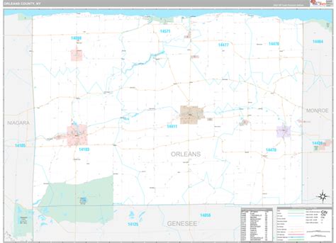 Maps of Orleans County New York - marketmaps.com