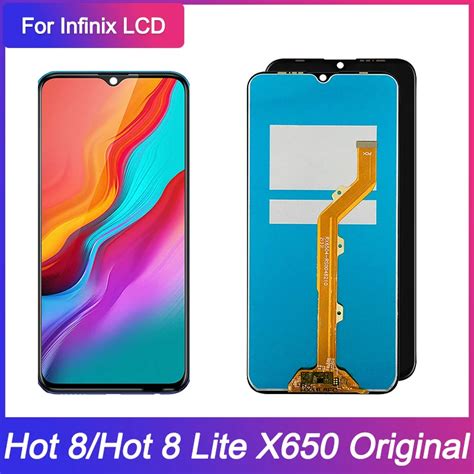 X650 LCD For Infinix Hot 8 LCD Display Touch Screen Digitizer Assembly