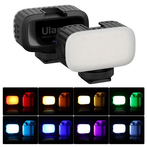 Ulanzi Vl15 Mini Rgb Led Video Light 8 Colors Portable Fill Light With