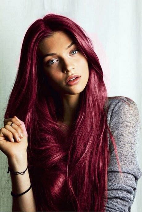 Cheveux Acajou Rouge Style Et Beauté