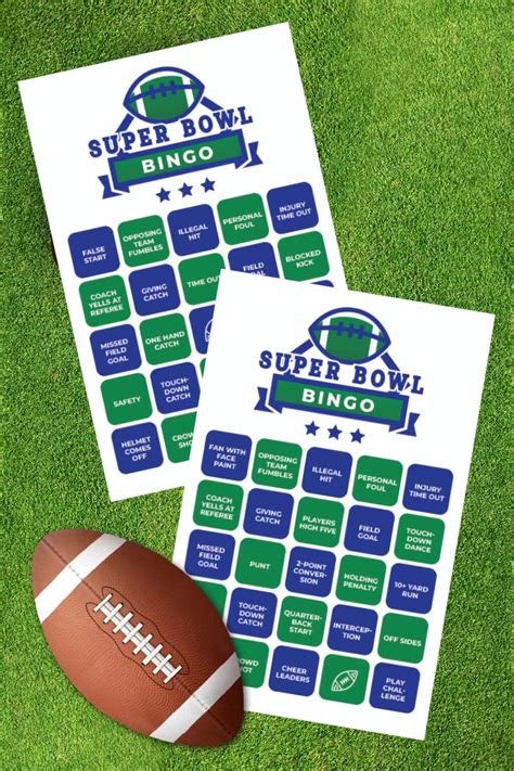 Free Printable Super Bowl Bingo Cards - Fun Money Mom