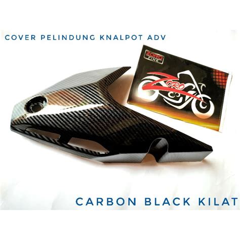 Jual Tameng Cover Tutup Pelindung Knalpot Honda Adv Carbon Zoro