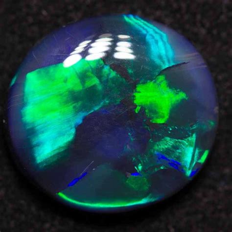 3.25 ct black opal 12x11x4mm - Black Opal Direct