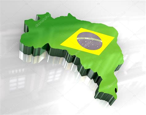 Mapa De Bandera D De Brazil