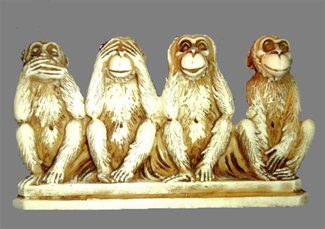 Four wise monkeys Buddhist principle - Monuments reveal