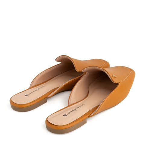 Mule Nude Almond Logo SDL Marrom