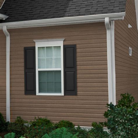 Georgia Pacific Compass Double 45 In Dutch Lap Hearthstone Brown Vinyl Siding Panel 9 In X 145