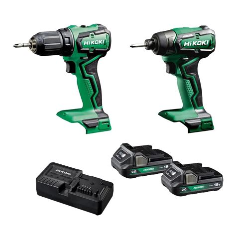 Hikoki Kc18dd Hcz 18v Brushless 2 0ah Drill Driver And Impact Driver 2