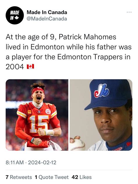 Patrick Mahomes Edmonton cool connection! : r/Edmonton