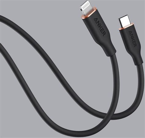 Anker Powerline Iii Flow Usb C To Lightning Cable Ft Black A