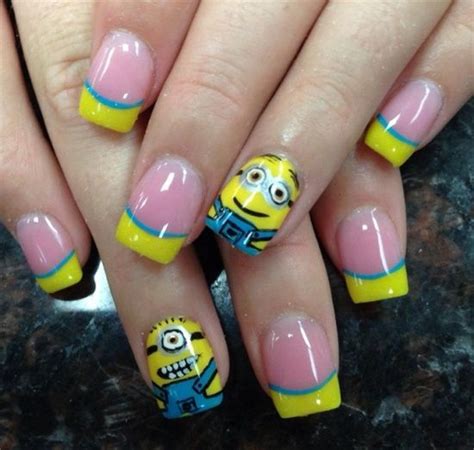 Top 35 Cutest Minion Nail Art Designs Minion Nails Minion Nail Art