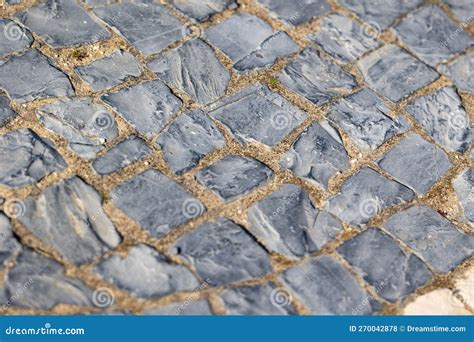 Portuguese Paving Stones Arranged In Wave Form Stock Photo Image Of