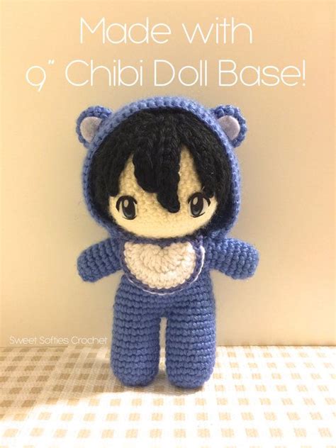 6 Chibi Doll Base Amigurumi Crochet Pattern For Custom Customizable