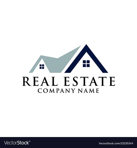 Home Real Estate Logo Real Estate Logo Royalty Free Vector