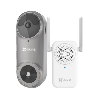 DB2 PRO GREY EZVIZ 5MP Wi Fi Battery Powered Video Doorbell Kit West