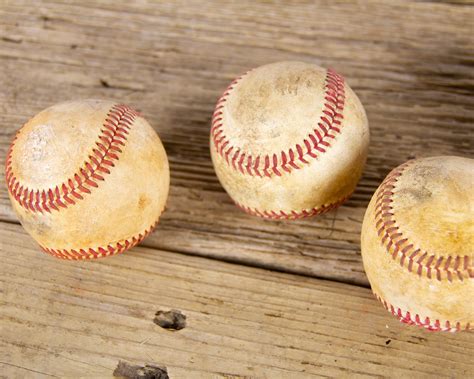 Vintage Old Baseballs For Decor Vintage Baseball Antique Baseball