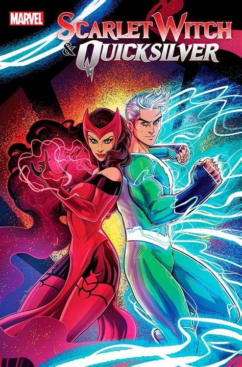 Scarlet Witch And Quicksilver 1 Cover F Variant Luciano Vecchio Foil Cover