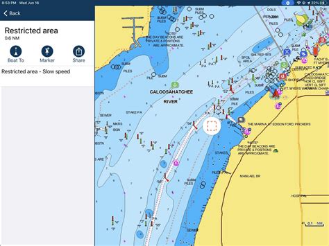 Aqua Map updated with no-wake zones, live sharing, and more - Panbo