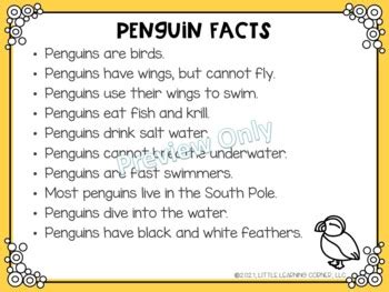 Building Sentences: Penguin Facts for Kids by Little Learning Corner