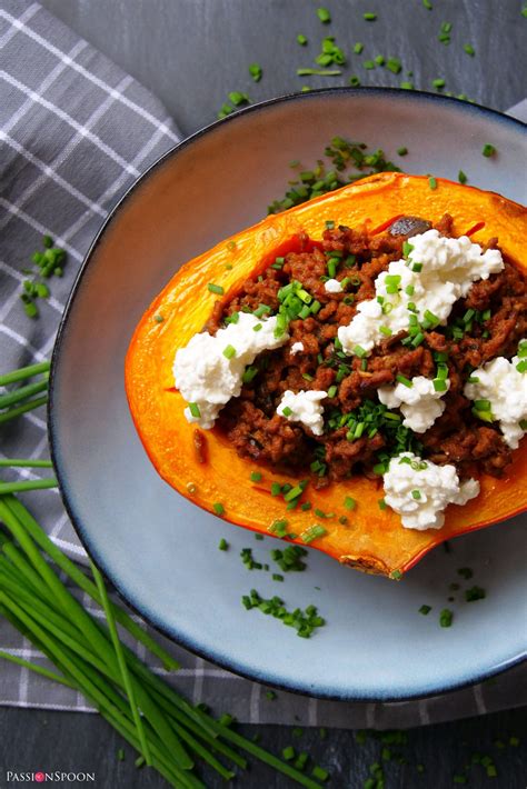 Beef eggplant stuffed pumpkin - PassionSpoon recipes