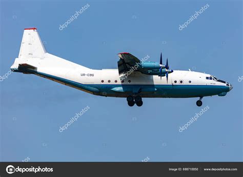 Gyor Hungary June Cavok Air Antonov Cargo Plane Airport Stock