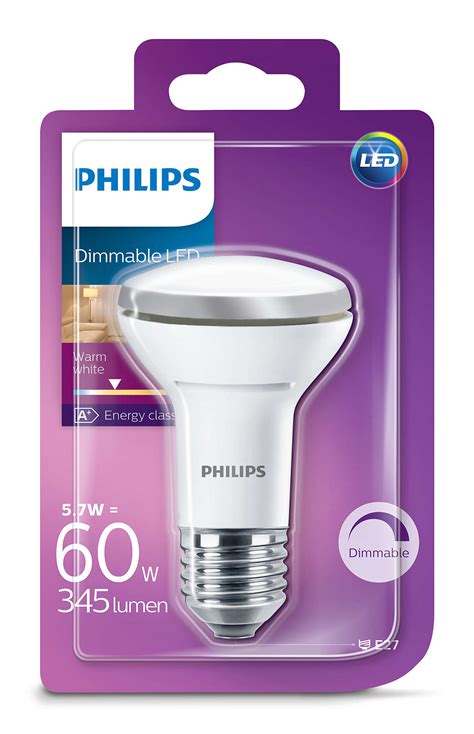 Philips Led R W Dimmable E Edison Reflector Light Bulb Lm Warm