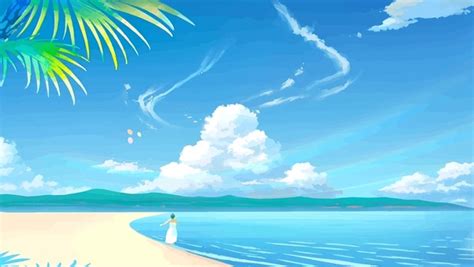 1,474 Anime Girl On Beach Images, Stock Photos, 3D objects, & Vectors ...