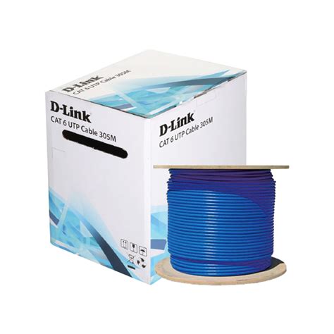 D Link Cat 6 UTP Cable Professional Series CAT6 UTP 24AWG Blue Color