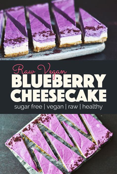 Raw Vegan Blueberry Cheesecake Recipe