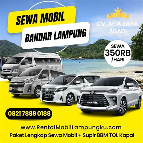 Rental Mobil Bandar Lampung Murah K Harian