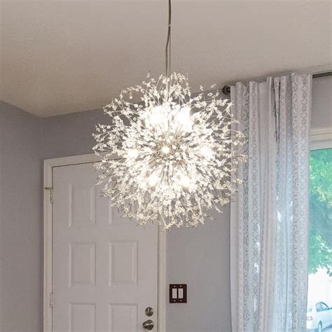 Edislive Calzada Decor Light Chrome Dandelion Firework Chandelier