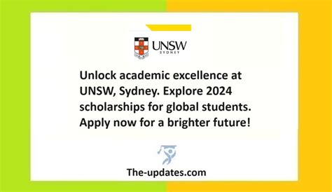 Unsw Sydney Australia Announces Scholarships News 2024