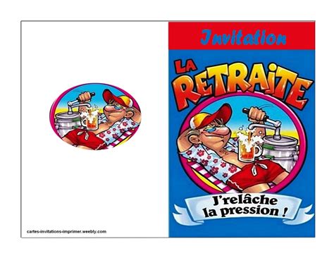 Carte Humoristique Depart En Retraite A Imprimer Gratuites Cartes Hot