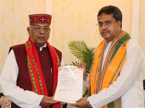 Bjps Manik Saha Meets Governor Stakes Claim To Form Tripura Govt News9live