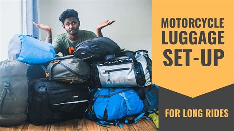 Motorcycle Luggage Set Up For Long Rides Youtube