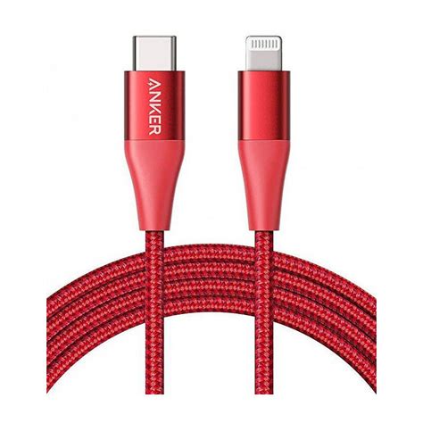 Кабель Anker Powerline II+ USB C to Lightning 1.8 м Red (Красный ...