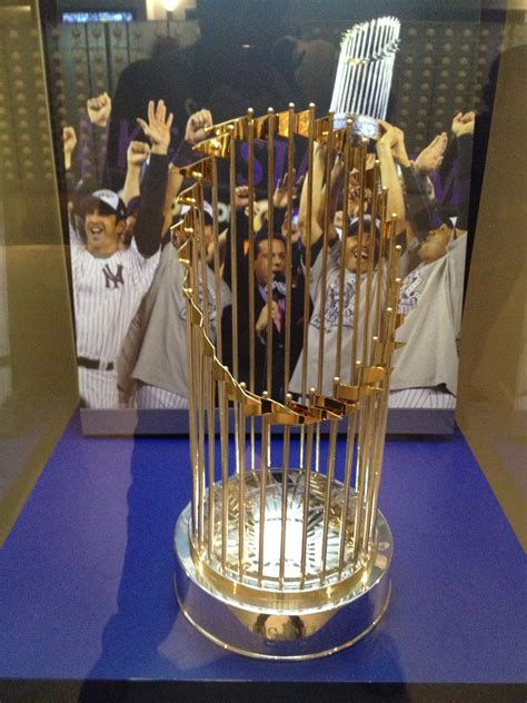 2009 World Series Trophy inside the Yankee Stadium Museum. World Series ...