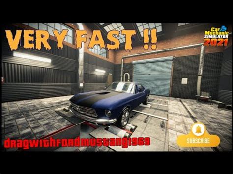 Drag With Ford Mustang In The Game Car Mechanic Simulator It