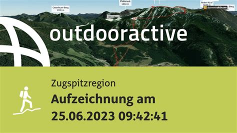 Bergtour In Der Zugspitzregion Aufzeichnung Am