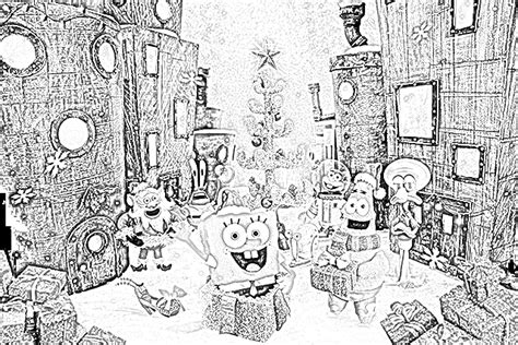 Spongebob At The Krusty Krab Coloring Pages