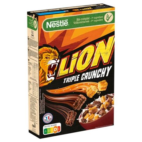 Céréales lion triple crunchy NESTLE la boite de