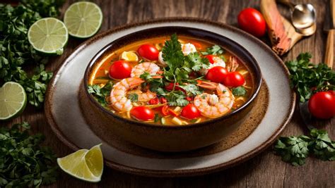 Tom Yum Soup Table Meal Food Spicy Thai Prawn Hot Bowl Shrimp Stock Image Image Of Spice Menu