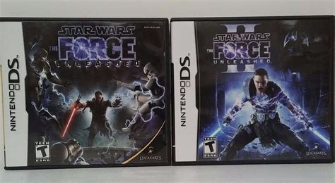 Star Wars The Force Unleashed 1 And 2 Nintendo Ds Lite Dsi Xl 3ds 2ds