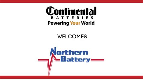 Continental Battery Welcomes Northern Battery Continental Battery Systems