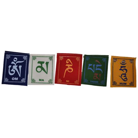 Om Mani Padme Hum Tibetan Prayer Flags Outdoor Flags And Banners