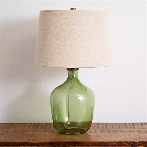 Green Glass Teardrop Halsey Table Lamp Base By World Market Artofit